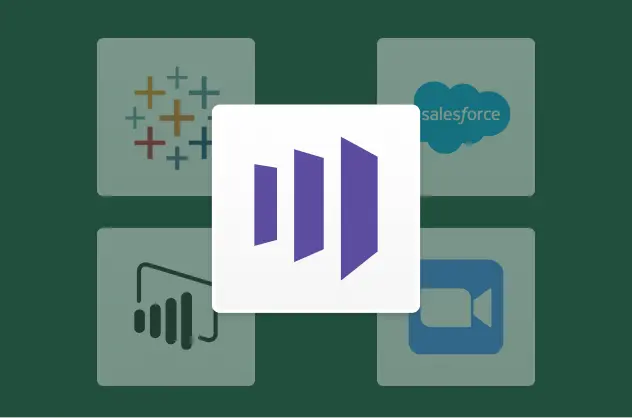 Marketo-pictogram met pictogrammen van Tableau en Salesforce erachter