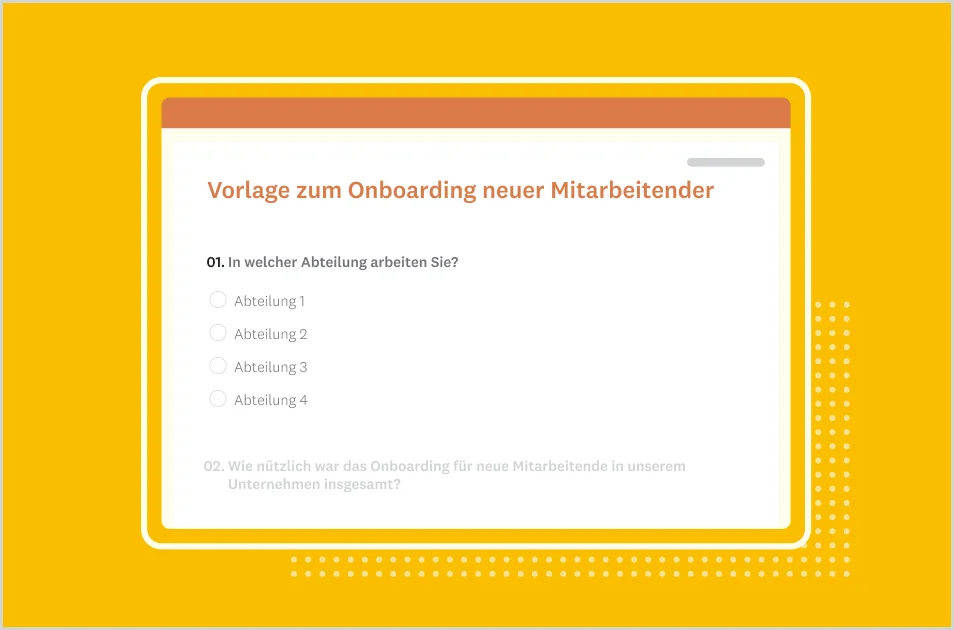 Umfrage zum Onboarding neuer Mitarbeitender