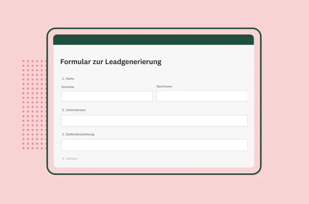 SurveyMonkey-Formularvorlage zur Leadgenerierung